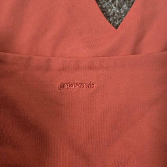 Women's Patagonia Coral Halter Tie Athletic Workout Aline Midi Dress Large - Picture 6 of 7